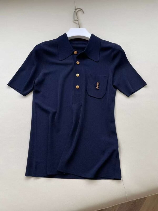 Silk Rayon Short Sleeve Polo Shirt