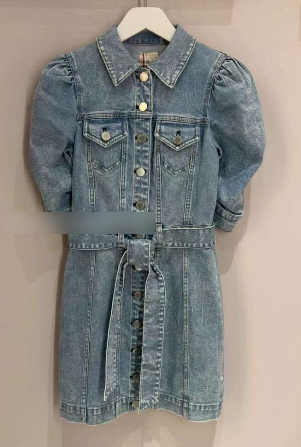 Alice + Olivia Jeans Denim Short Dress - Image 2