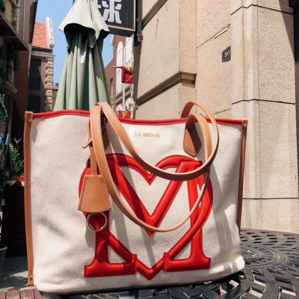 Moschino Tote Bag - Red - Image 4