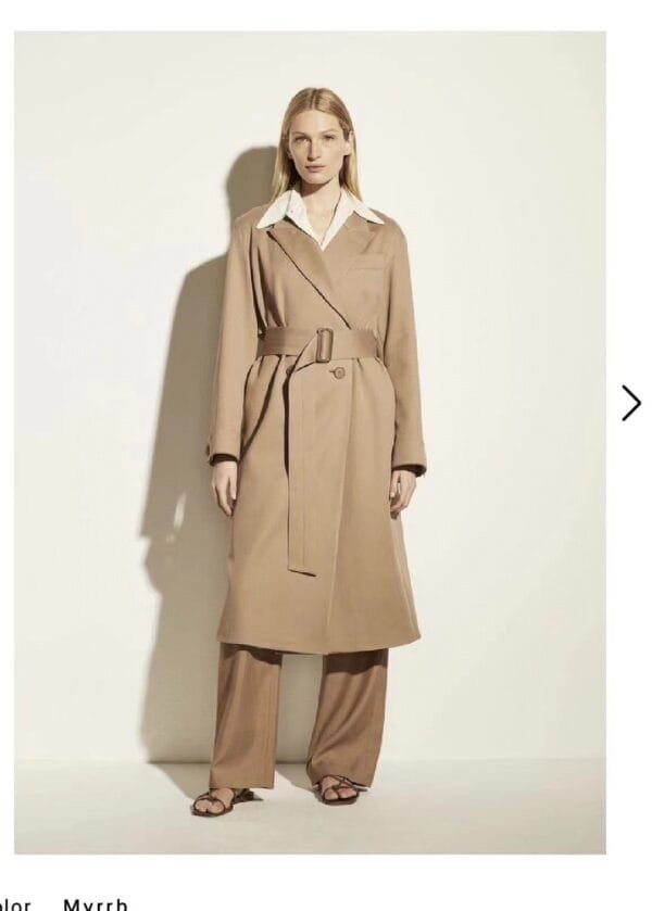 Vince long trench coat - Image 4